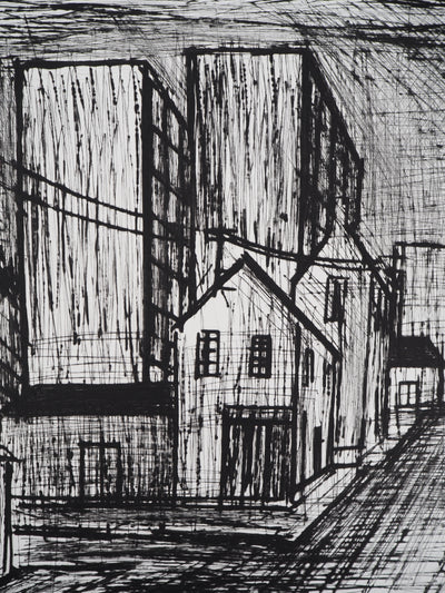 Bernard BUFFET : Dans la ville, Gravure originale (photo de détail 5) - Crédit photo : Galerie Art.Paris