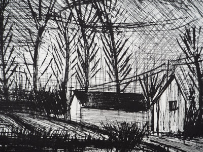 Bernard BUFFET : Ombre d’une maison, Gravure originale (photo de détail 5) - Crédit photo : Galerie Art.Paris