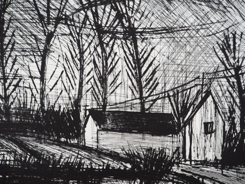 Bernard BUFFET : Ombre d’une maison, Gravure originale (photo de détail 5) - Crédit photo : Galerie Art.Paris