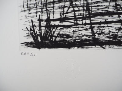 Bernard BUFFET : Ombre d’une maison, Gravure originale (photo de détail 6) - Crédit photo : Galerie Art.Paris