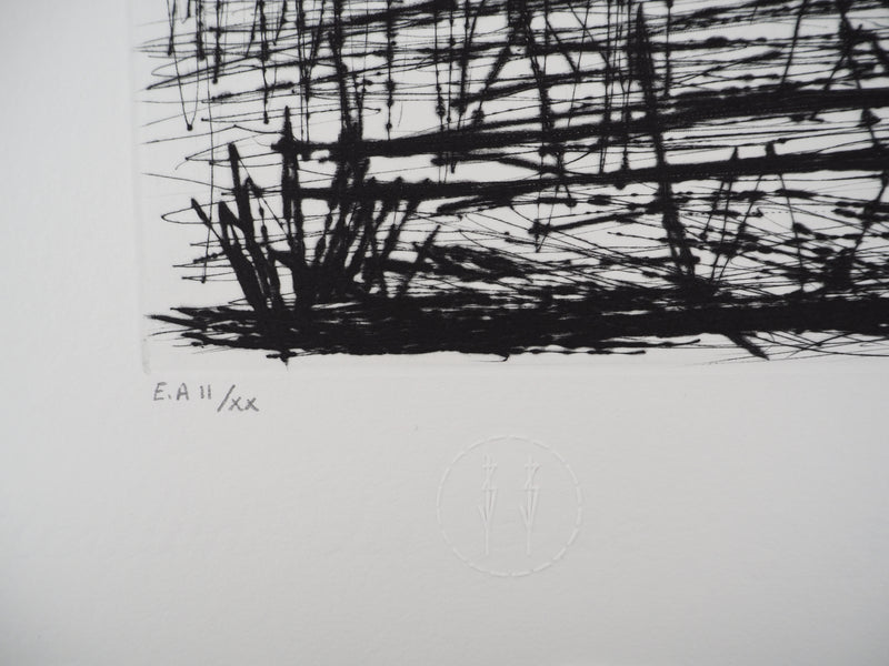 Bernard BUFFET : Ombre d’une maison, Gravure originale (photo de détail 6) - Crédit photo : Galerie Art.Paris