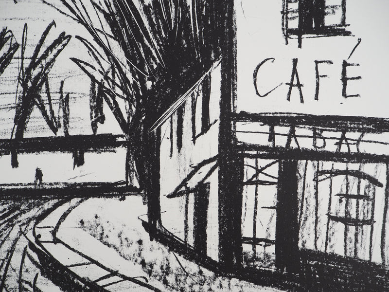 Bernard BUFFET : Le sentier du café, Lithographie originale (photo de détail 4) - Crédit photo : Galerie Art.Paris