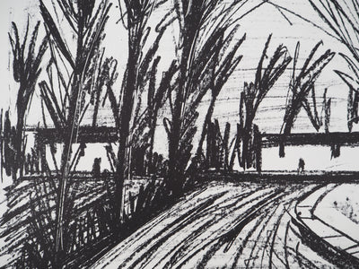 Bernard BUFFET : Le sentier du café, Lithographie originale (photo de détail 5) - Crédit photo : Galerie Art.Paris