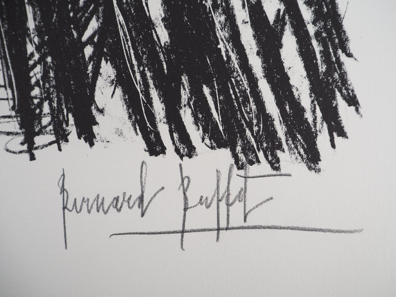 Bernard BUFFET : Allée silencieuse, Lithographie originale (photo de détail 2) - Crédit photo : Galerie Art.Paris
