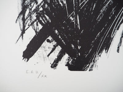 Bernard BUFFET : Le village sous les arbres, Lithographie originale (photo de détail 7) - Crédit photo : Galerie Art.Paris