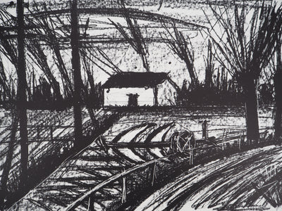 Bernard BUFFET : La maison au loin, Lithographie originale (photo de détail 4) - Crédit photo : Galerie Art.Paris