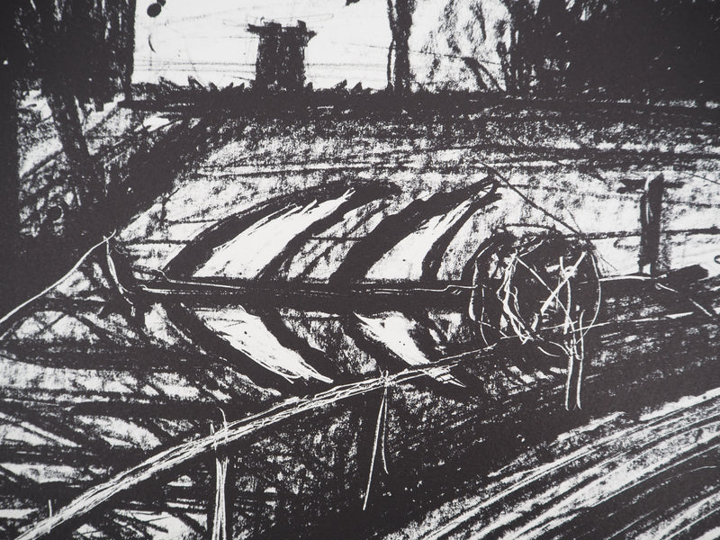 Bernard BUFFET : La maison au loin, Lithographie originale (photo de détail 5) - Crédit photo : Galerie Art.Paris