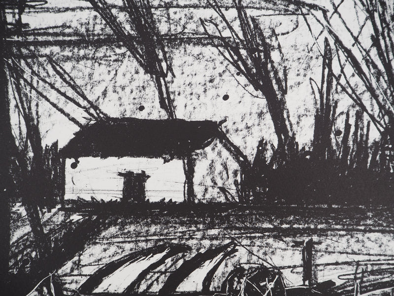 Bernard BUFFET : La maison au loin, Lithographie originale (photo de détail 6) - Crédit photo : Galerie Art.Paris