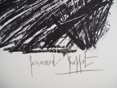 Bernard BUFFET : La maison au loin, Lithographie originale (photo de détail 2) - Crédit photo : Galerie Art.Paris
