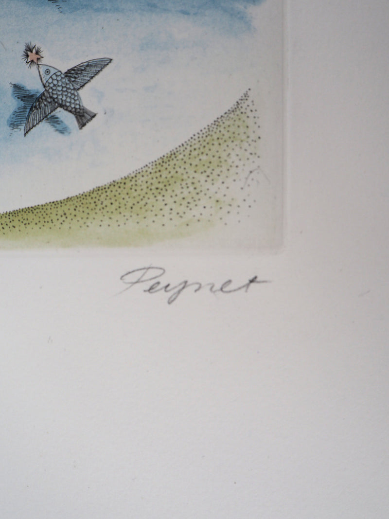 Raymond PEYNET : Zodiaque, le Bellier, Gravure originale signée