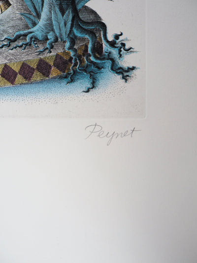 Raymond PEYNET : Zodiaque, le Taureau, Gravure originale signée