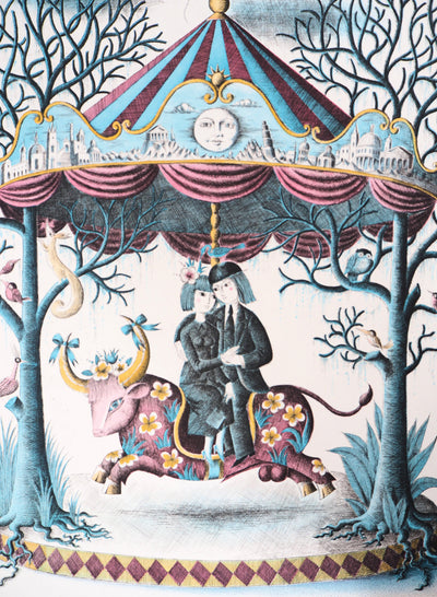 Raymond PEYNET : Zodiaque, le Taureau, Gravure originale signée