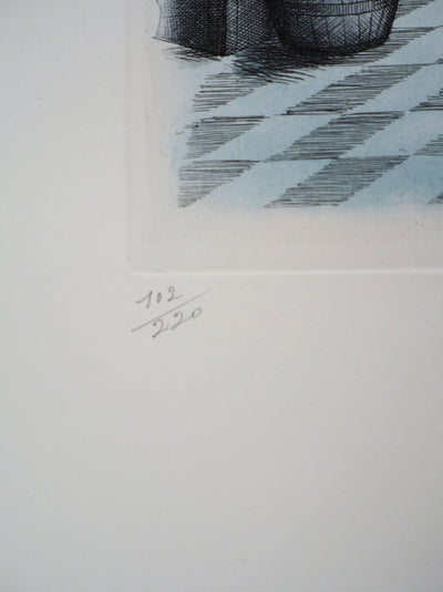 Raymond PEYNET : Zodiaque, les Gemeaux, Gravure originale signée