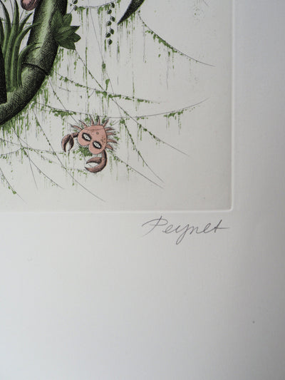 Raymond PEYNET : Zodiaque, le Cancer, Gravure originale signée
