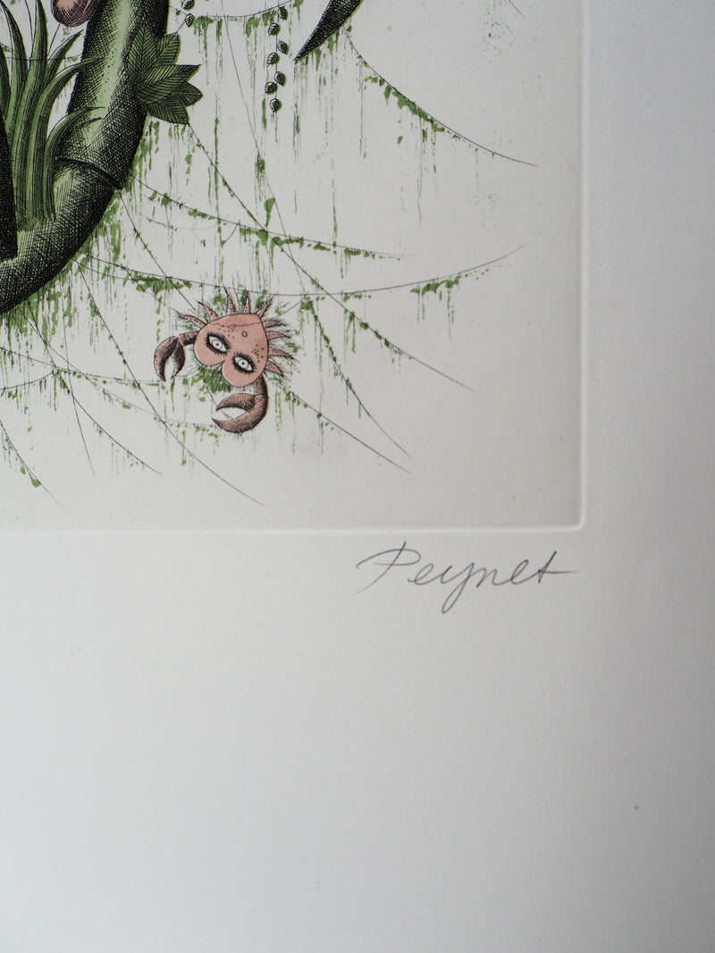 Raymond PEYNET : Zodiaque, le Cancer, Gravure originale signée