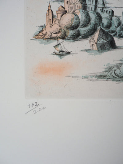 Raymond PEYNET : Zodiaque, le Lion, Gravure originale signée