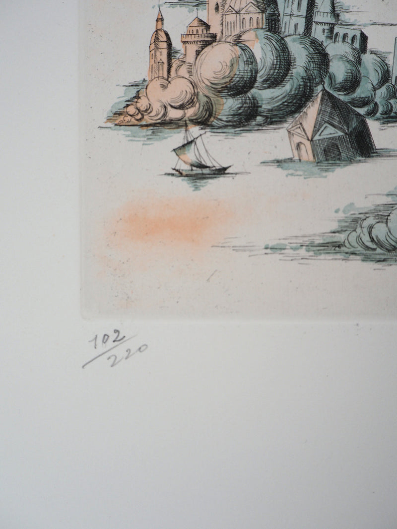 Raymond PEYNET : Zodiaque, le Lion, Gravure originale signée