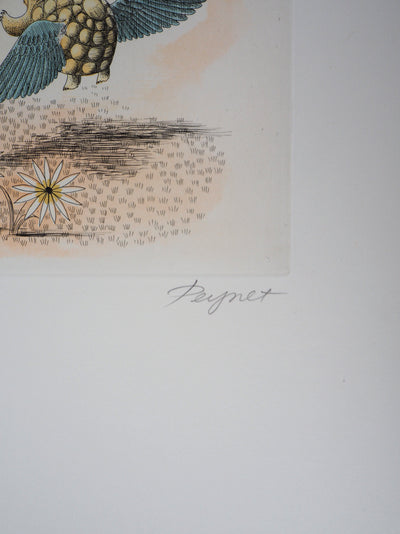 Raymond PEYNET : Zodiaque, la Vierge, Gravure originale signée