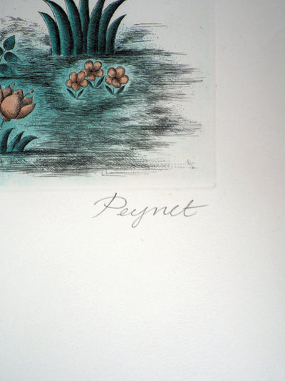 Raymond PEYNET : Zodiaque, la Balance, Gravure originale signée