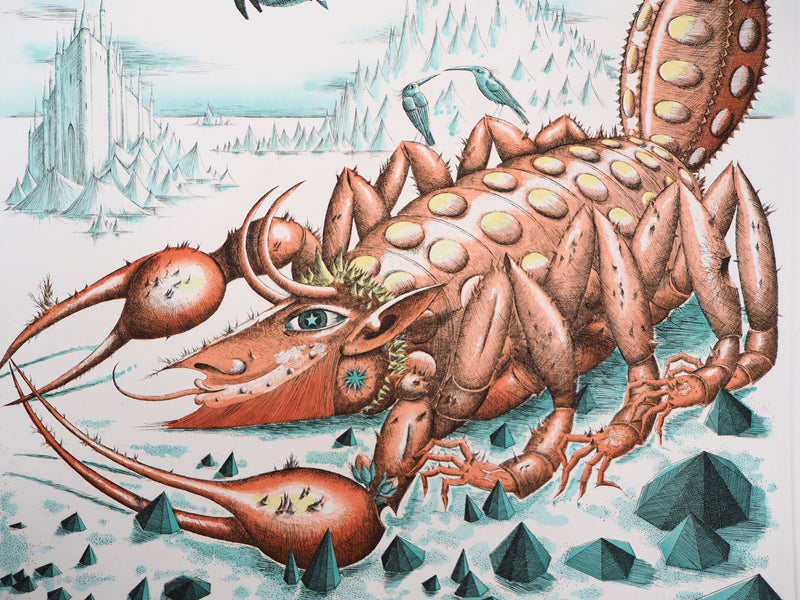 Raymond PEYNET : Zodiaque, le Scorpion, Gravure originale signée