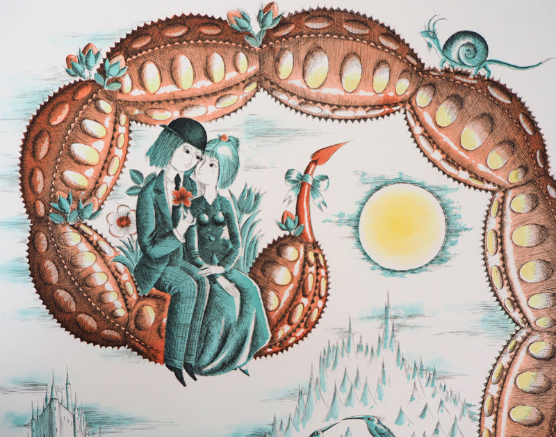 Raymond PEYNET : Zodiaque, le Scorpion, Gravure originale signée