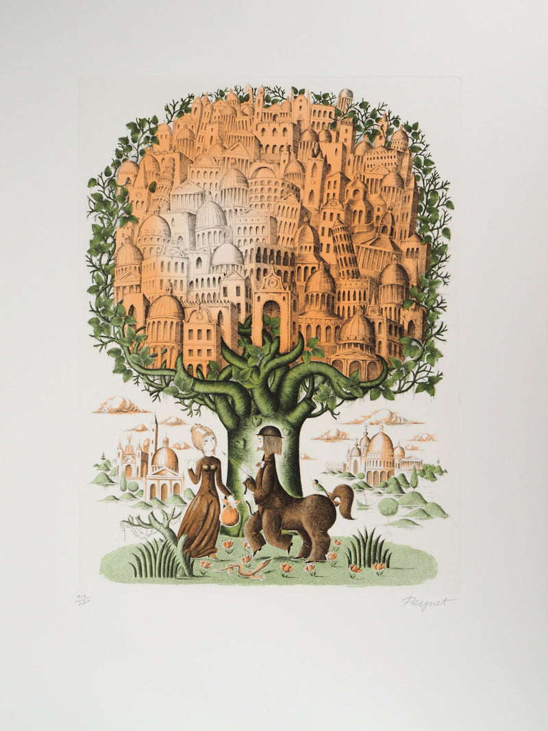 Raymond PEYNET : Zodiaque, le Sagittaire, Gravure originale signée