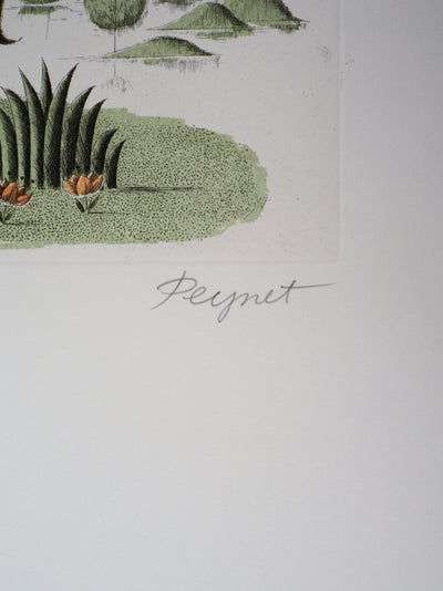 Raymond PEYNET : Zodiaque, le Sagittaire, Gravure originale signée