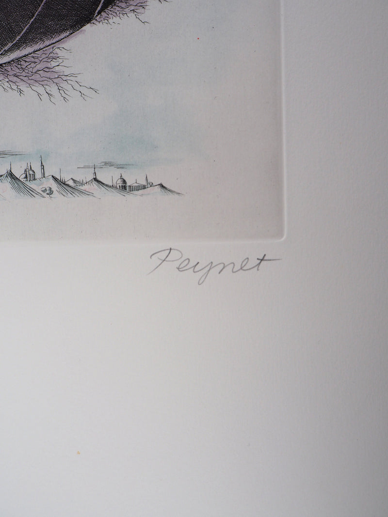 Raymond PEYNET : Zodiaque, le Capricorne, Gravure originale signée