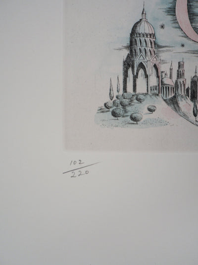 Raymond PEYNET : Zodiaque, le Capricorne, Gravure originale signée