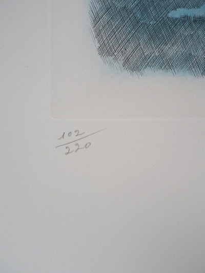 Raymond PEYNET : Zodiaque, le Verseau, Gravure originale signée