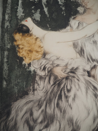 Louis ICART : Casanova, Les amants, Gravure originale signée