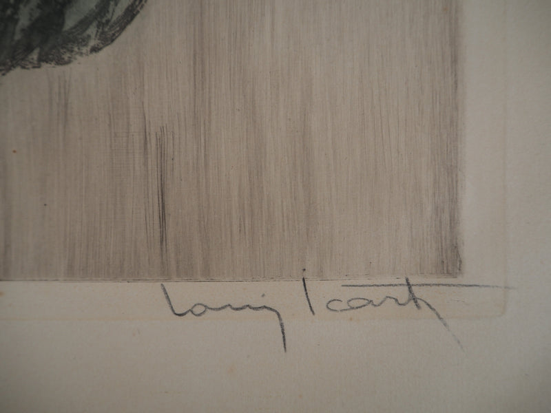 Louis ICART : Casanova, Les amants, Gravure originale signée