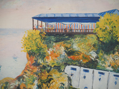 Elisée MACLET : La Pointe du Mourillon à Toulon, Huile sur toile signée