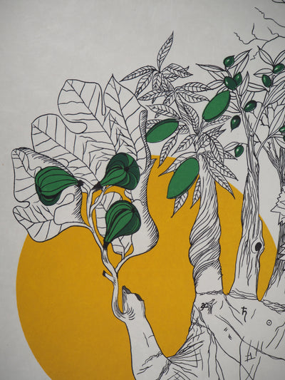 Félix LABISSE : La main de la nature, Lithographie originale (photo de détail 3) - Crédit photo : Galerie Art.Paris