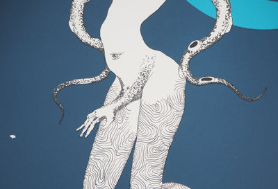 Félix LABISSE : La sangsue, Lithographie originale (photo de détail 4) - Crédit photo : Galerie Art.Paris