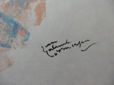 Jean-Gabriel DOMERGUE : La parisienne au bibi bleu, Lithographie originale (photo de détail 2) - Crédit photo : Galerie Art.Paris