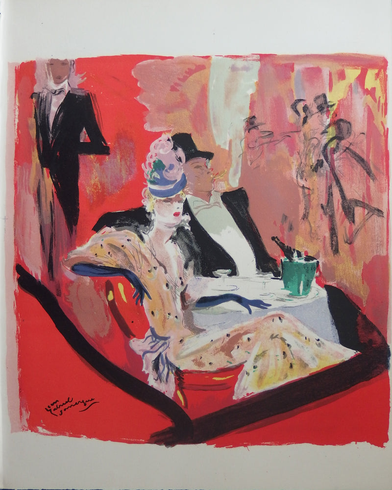 Jean-Gabriel DOMERGUE : Couple élégant chez Maxim&