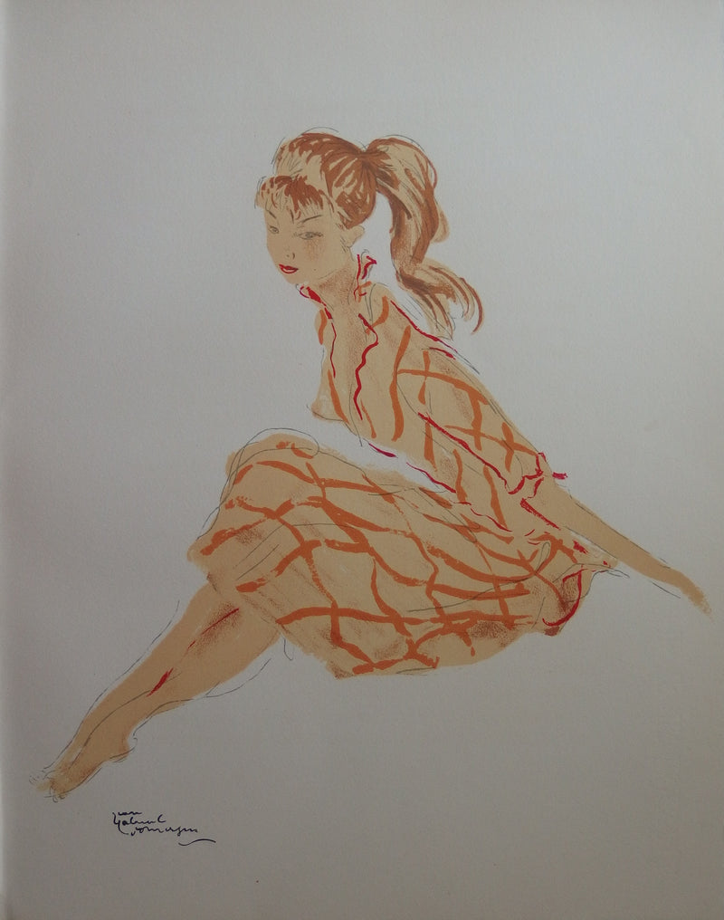 Jean-Gabriel DOMERGUE : Une jeune fille nature (Cathie et l&