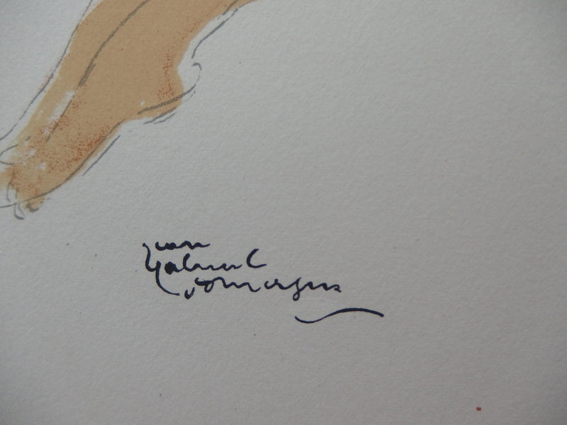 Jean-Gabriel DOMERGUE : Une jeune fille nature (Cathie et l&