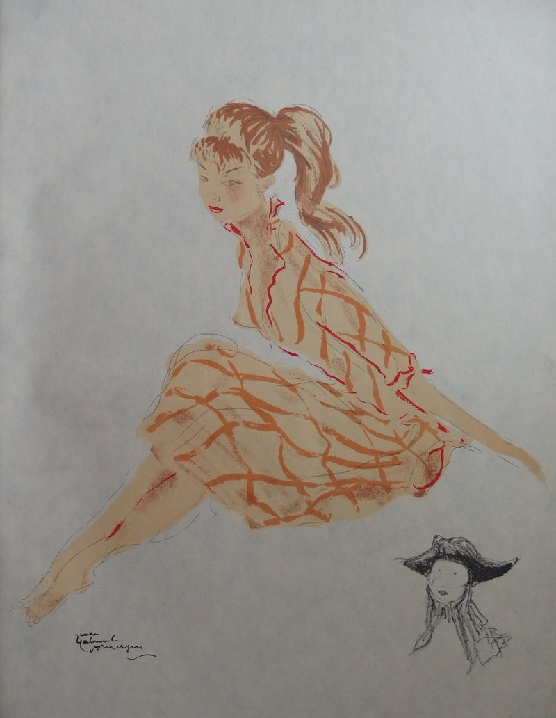 Jean-Gabriel DOMERGUE : Une jeune fille nature (Cathie et l&