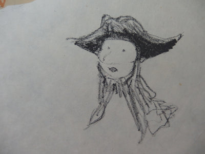 Jean-Gabriel DOMERGUE : Une jeune fille nature (Cathie et l'académicien), Lithographie originale (photo de détail 4) - Crédit photo : Galerie Art.Paris