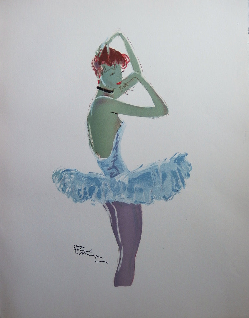 Jean-Gabriel DOMERGUE : Opéra, la Ballerine, Lithographie originale (vue générale) - Crédit photo : Galerie Art.Paris