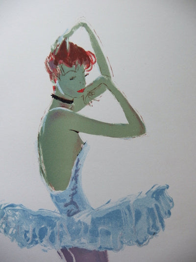 Jean-Gabriel DOMERGUE : Opéra, la Ballerine, Lithographie originale (photo de détail 3) - Crédit photo : Galerie Art.Paris