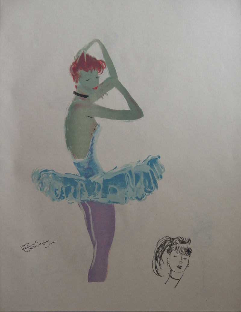 Jean-Gabriel DOMERGUE : Opéra, la Ballerine, Lithographie originale (vue générale) - Crédit photo : Galerie Art.Paris