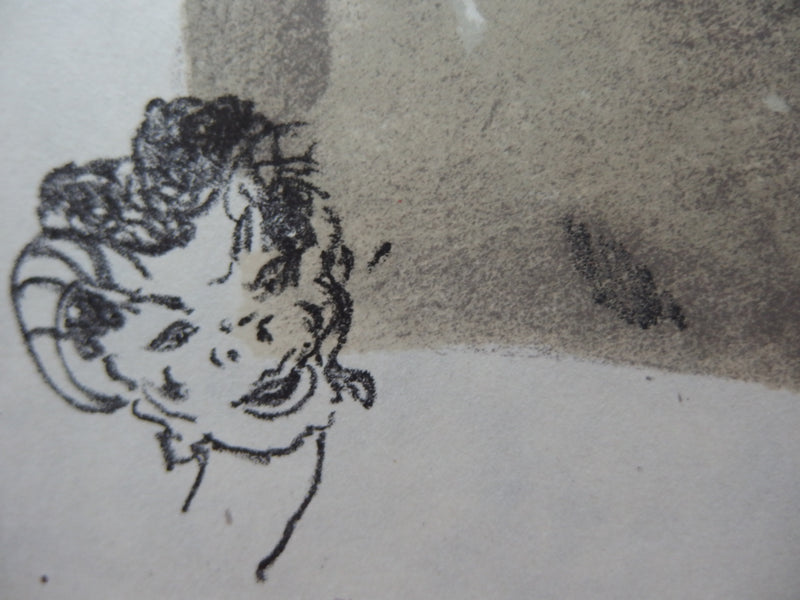 Jean-Gabriel DOMERGUE : La danseuse de French Cancan, Lithographie originale (photo de détail 4) - Crédit photo : Galerie Art.Paris