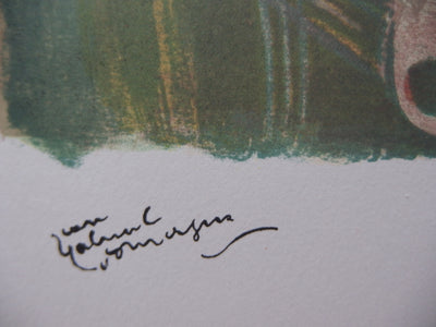 Jean-Gabriel DOMERGUE : Une parisienne attablée (Mauricette, Rue Caumartin), Lithographie originale (photo de détail 2) - Crédit photo : Galerie Art.Paris