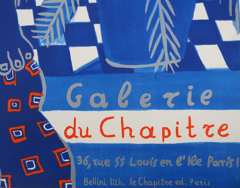 Alekos FASSIANOS : Cycliste dans le vent, Affiche originale (photo de détail 10) - Crédit photo : Galerie Art.Paris