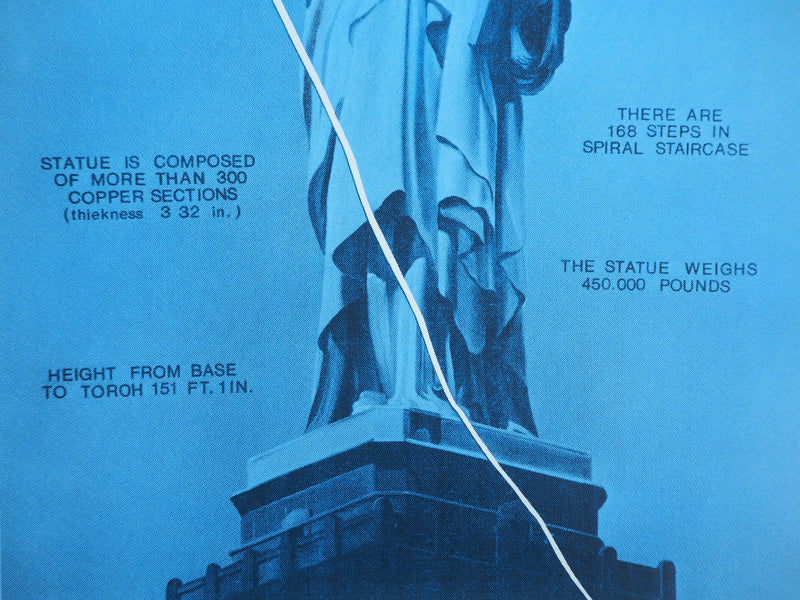 Jacques MONORY : Statue de la Liberté, Sérigraphie originale (photo de détail 4) - Crédit photo : Galerie Art.Paris