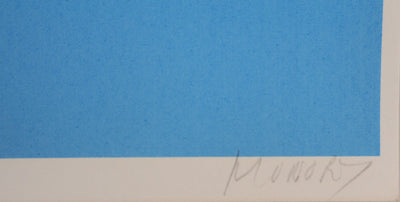 Jacques MONORY : Hommage à Edward Hopper, Sérigraphie originale (photo de détail 2) - Crédit photo : Galerie Art.Paris