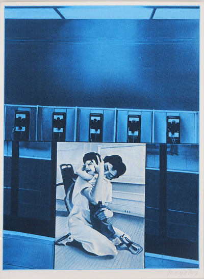 Jacques MONORY : Retrouvailles, Sérigraphie originale (vue générale) - Crédit photo : Galerie Art.Paris